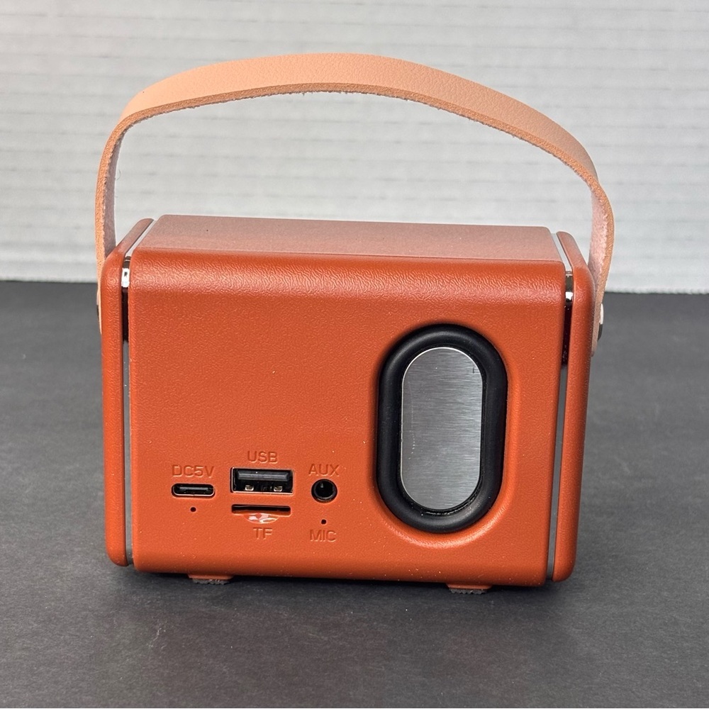 NIB Retro Bluetooth Speaker Vintage Decor Wireless Mini Portable Subwoofer - Picture 5 of 9